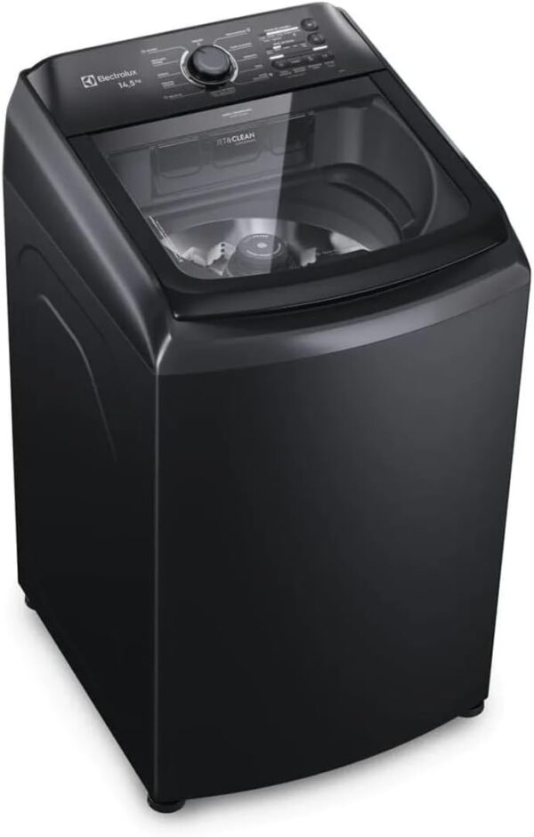 Máquina de Lavar Electrolux 14,5kg Efficient Preta com Cesto Inox, Jet&Clean e Ultra Filter​ (LEP15) - 220V